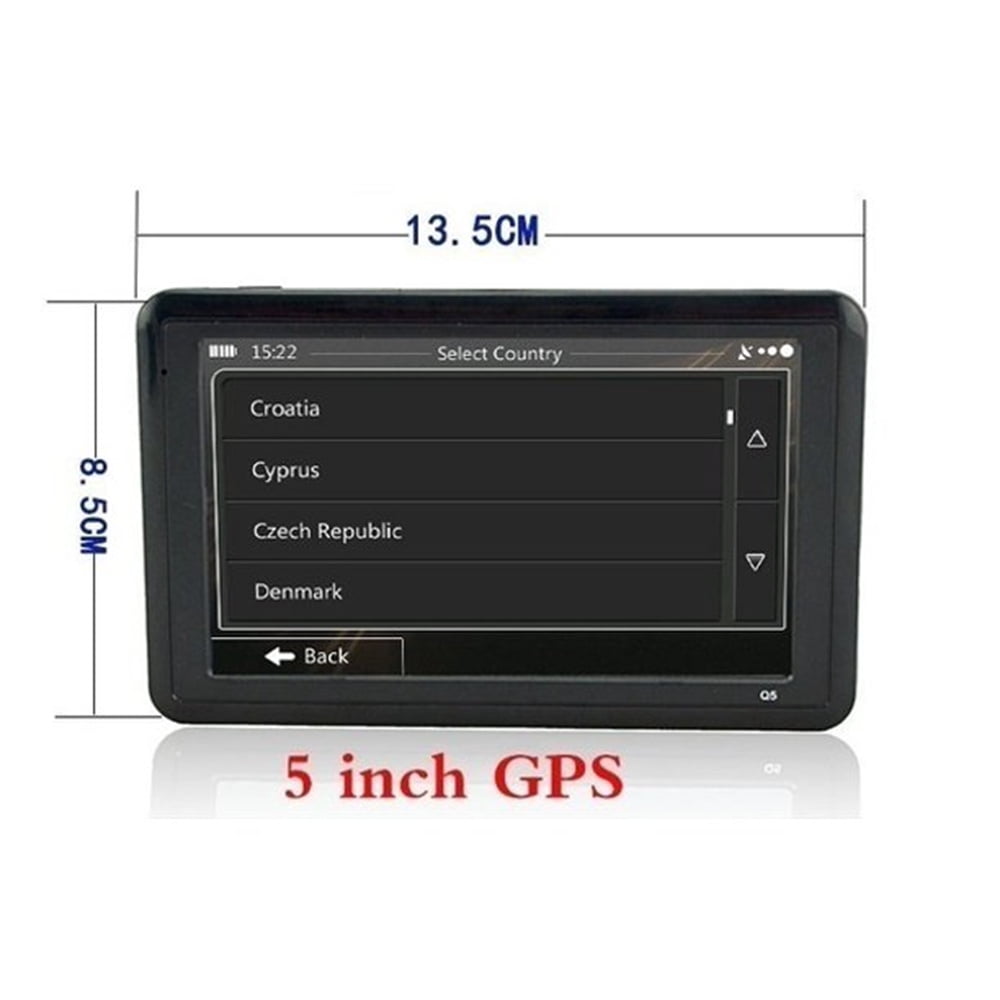 Classic GPS Navigation for Car,5 Inch HD Touchscreen 8GB+128M Vehicle GPS Navigator System,With Voice Guidance and Speed Warning Turn Direction Reminding,Lifetime Free Map Updates