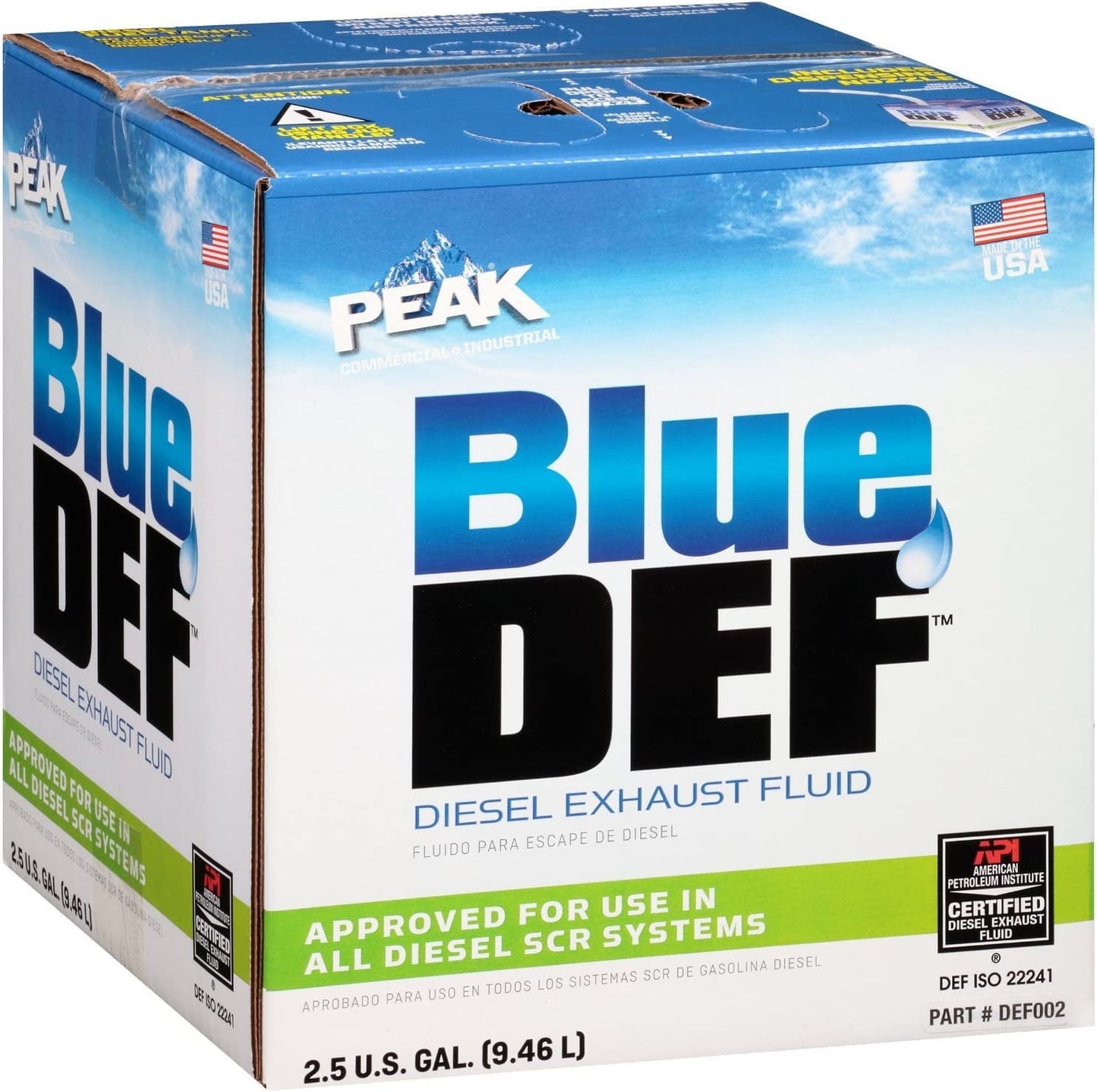 Versatile BlueDEF DEF002 Diesel Exhaust Fluid - 2.5 Gallon Jug, (40 Pack)