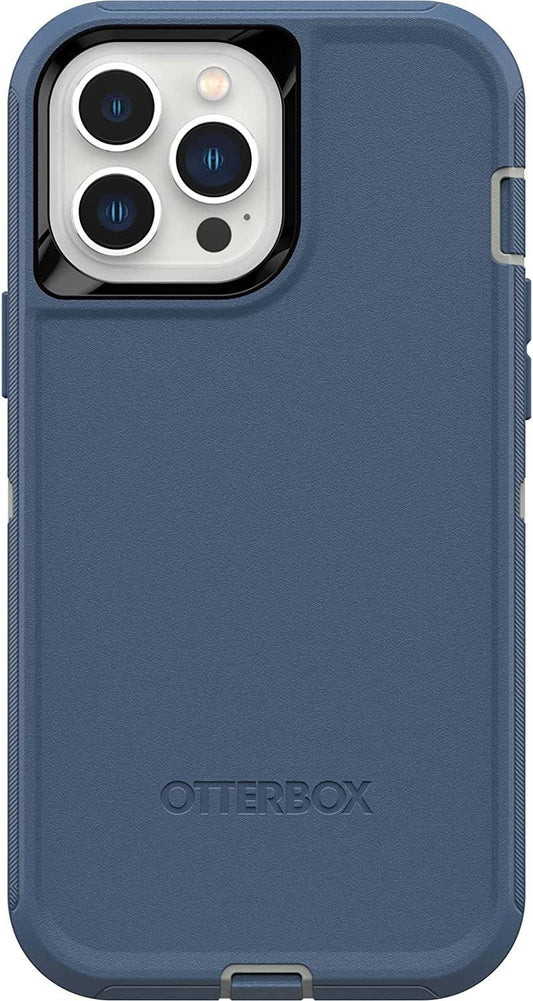 Versatile OtterBox Defender Series Screenless Edition Case for iPhone 13 Pro Max & iPhone 12 Pro Max Only - Case Only - Non-Retail Packaging - Fort Blue