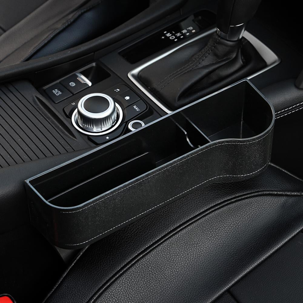 Classic Car Seat Storage Pockets Box, Console Side Organizer, Auto Seat Gap Filler, Front Seat Organizer Stowing Tidying for Phone, Keys, Cards, Cigarette, Wallets, Sunglasses