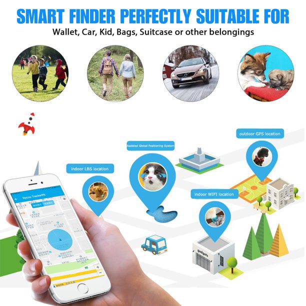 Versatile EIMELI 4Pcs Anti-lost Bluetooth Smart Tracker,Pet Child Wallet Key Mini Locator GPS Finder Alarm,Dog Cat Kids Car Wallet Accessories