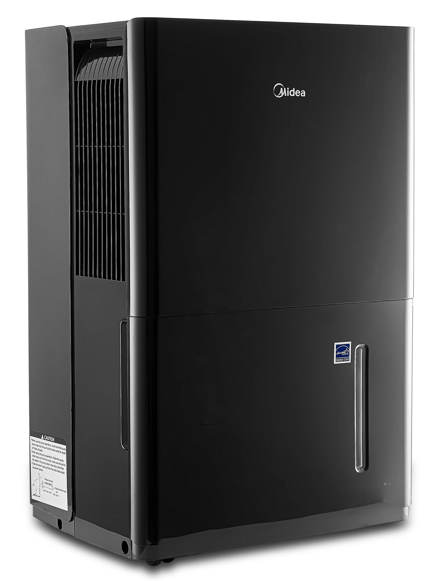 Classic Midea 50-Pint Smart Dehumidifier with Pump - Wet Rooms, Energy Star, Black, MAD50PS1WBL