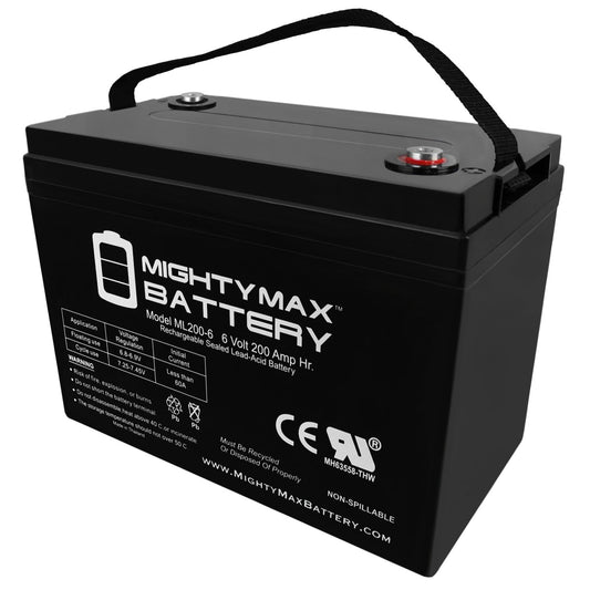 Versatile 6V 200AH SLA Battery Replacement for Golf Cart RV Boat Camper Solar