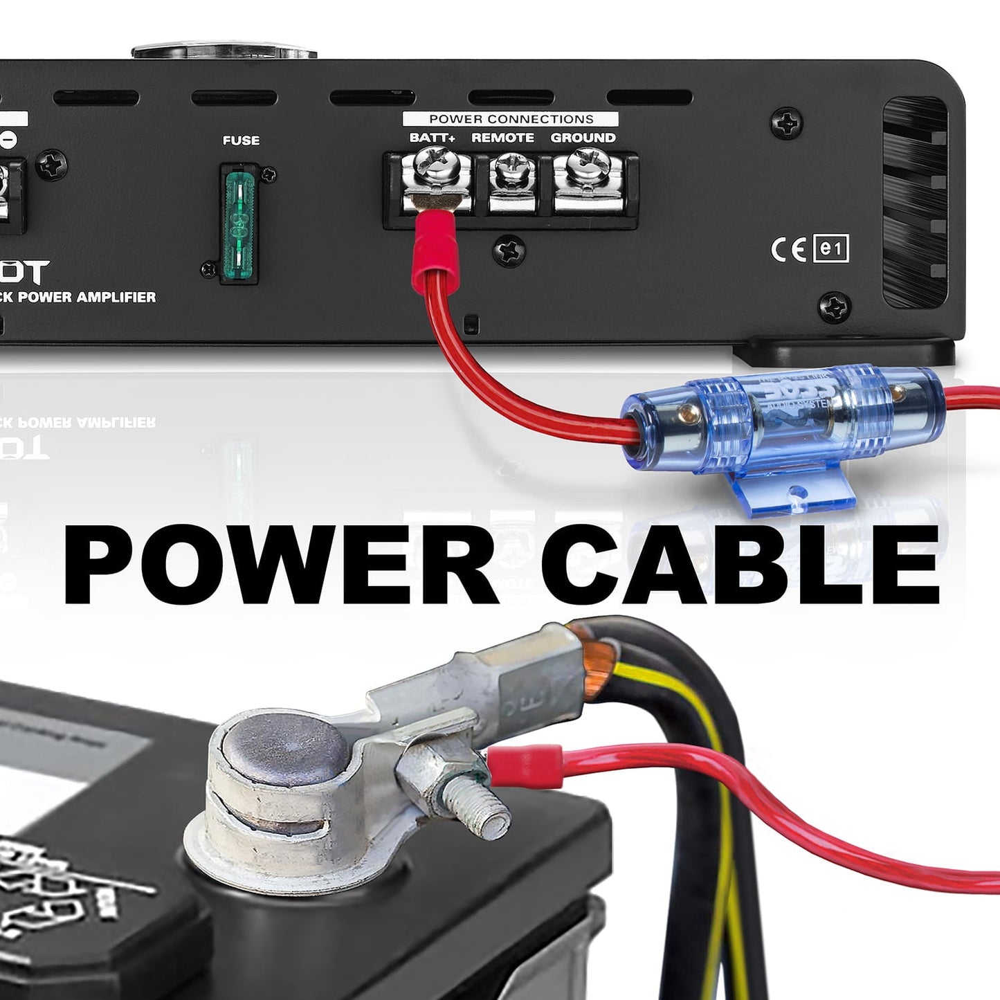 Versatile BOSS Audio Systems KIT2 8 Gauge Amp Installation Wiring Kit - A Car Amplifier Wiring Kit Makes Wire Connections and Brings Power to Your Radio, Subwoofers and Speakers