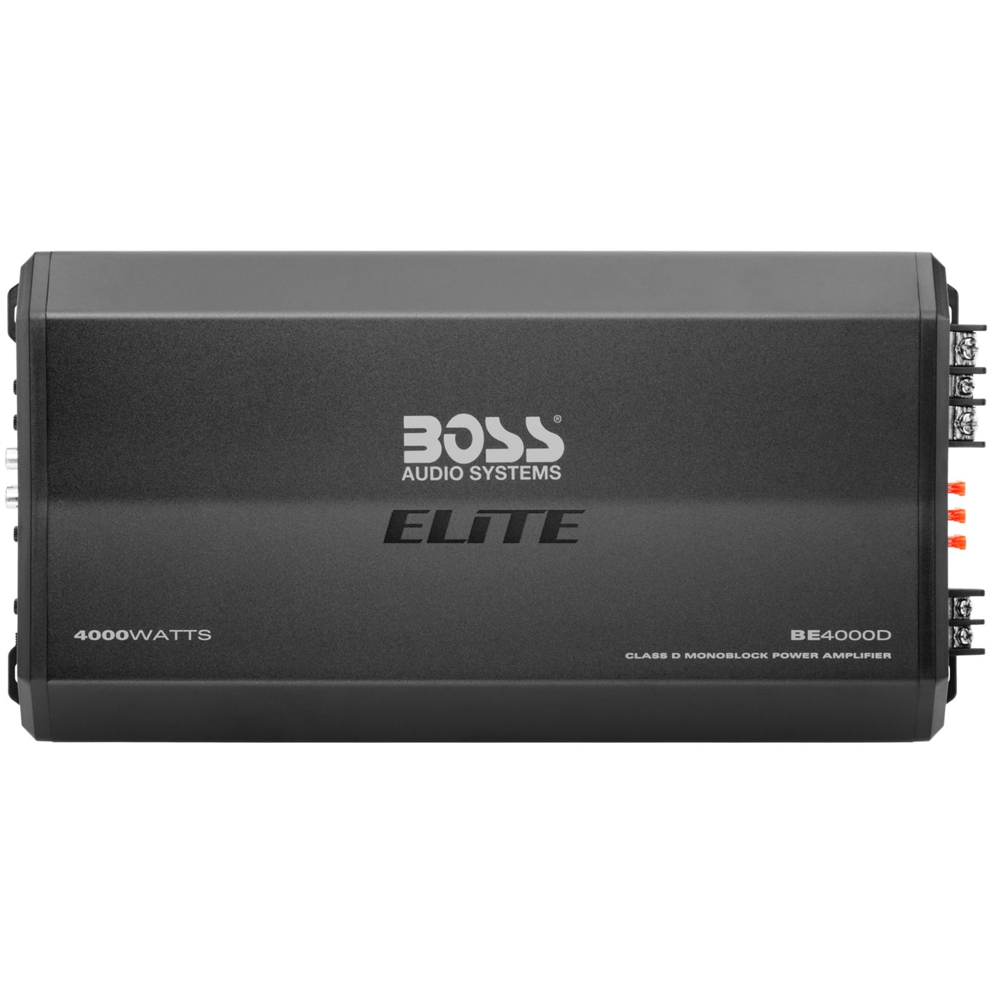 Classic BOSS Audio Systems BE4000D Elite Series Car Audio Amplifier - 4000 High Output, Class D, Monoblock, 1/8 Ohm, High/Low Level Inputs, Low Pass Crossover, Hook Up To Stereo and Subwoofer