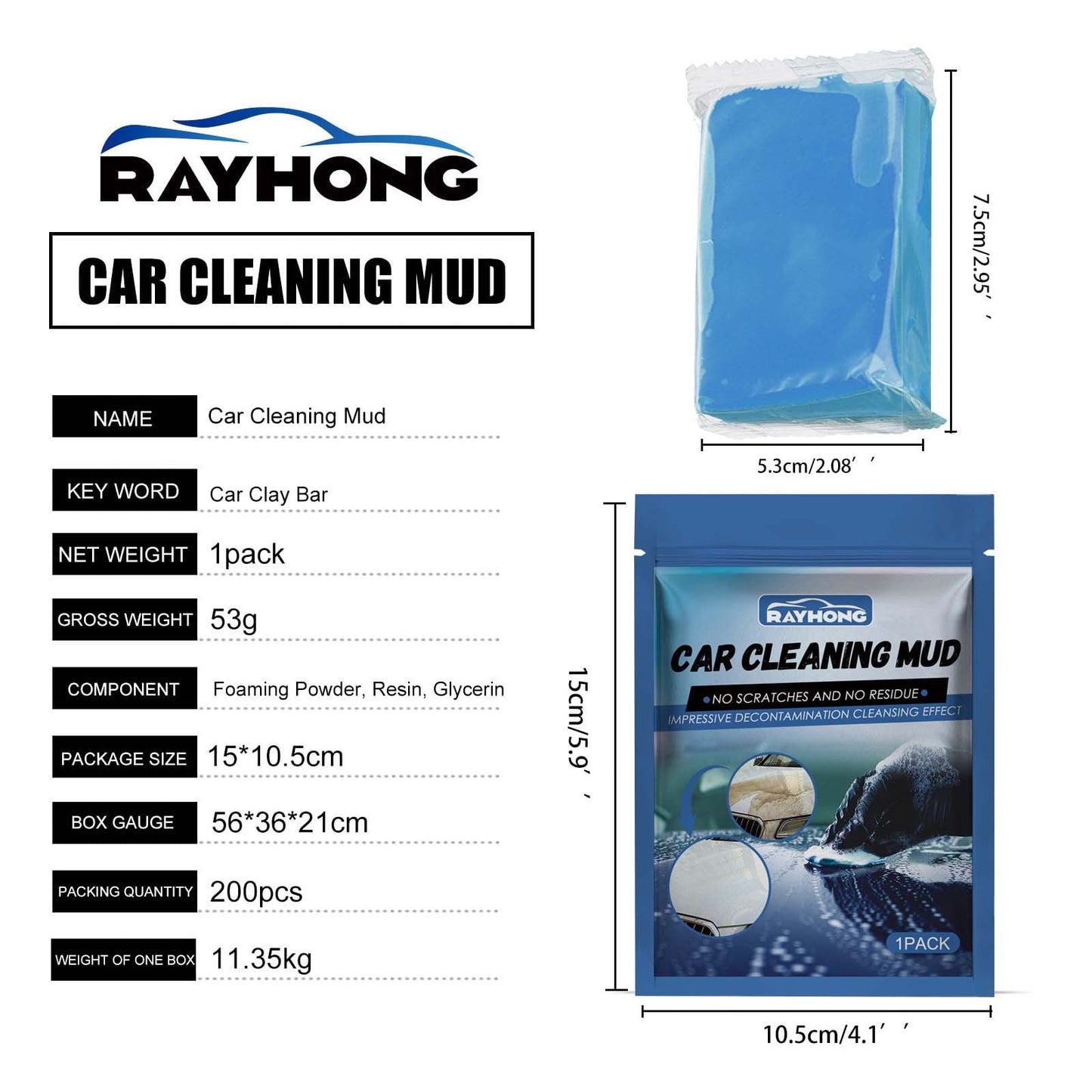 Classic Car Clay Bar Auto Detailing Magic Clay Bar Cleaner for Car Wash Car Detailing Cleanï¼Grade Clay Bars Detailing Magic Clay Bar Cleaner Auto Wash Bars with Washing