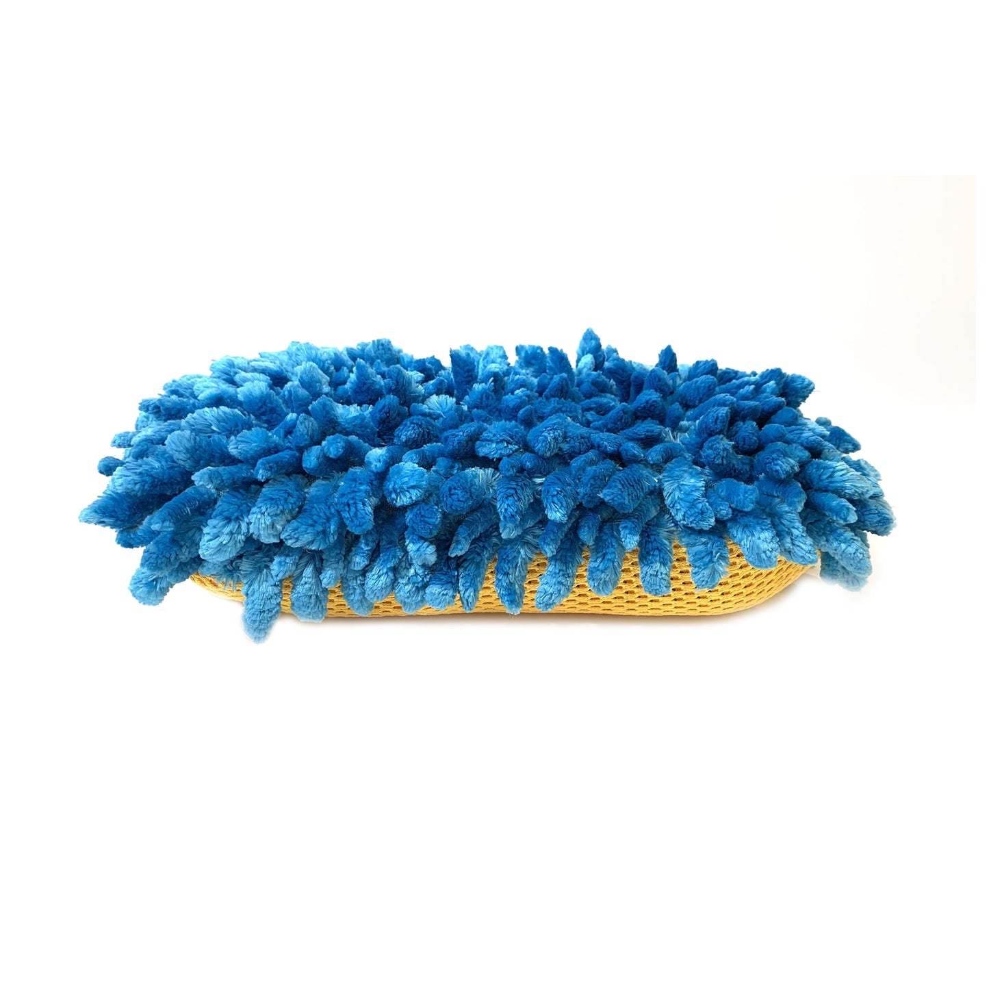 Classic Auto Drive Car Wash Microfiber Sponge, Chenille Pile & Scrubber Back, Blue, 1 piece