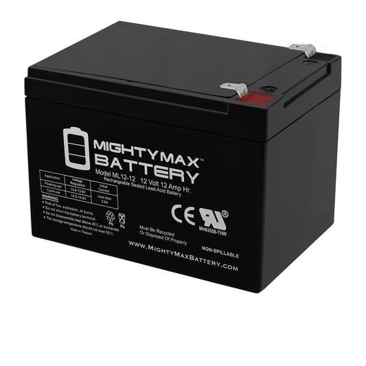 Classic 12V 12AH Replacement Battery for 6-DGM-12, 6-FM-12