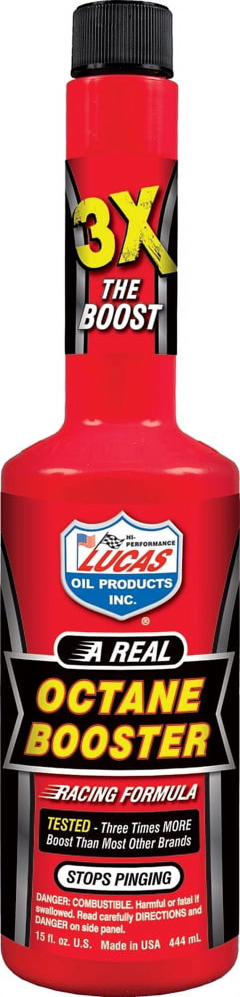 Classic Lucas Oil 10026 Fuel Treatments, Octane Booster Bottle, 15oz Size Bottle