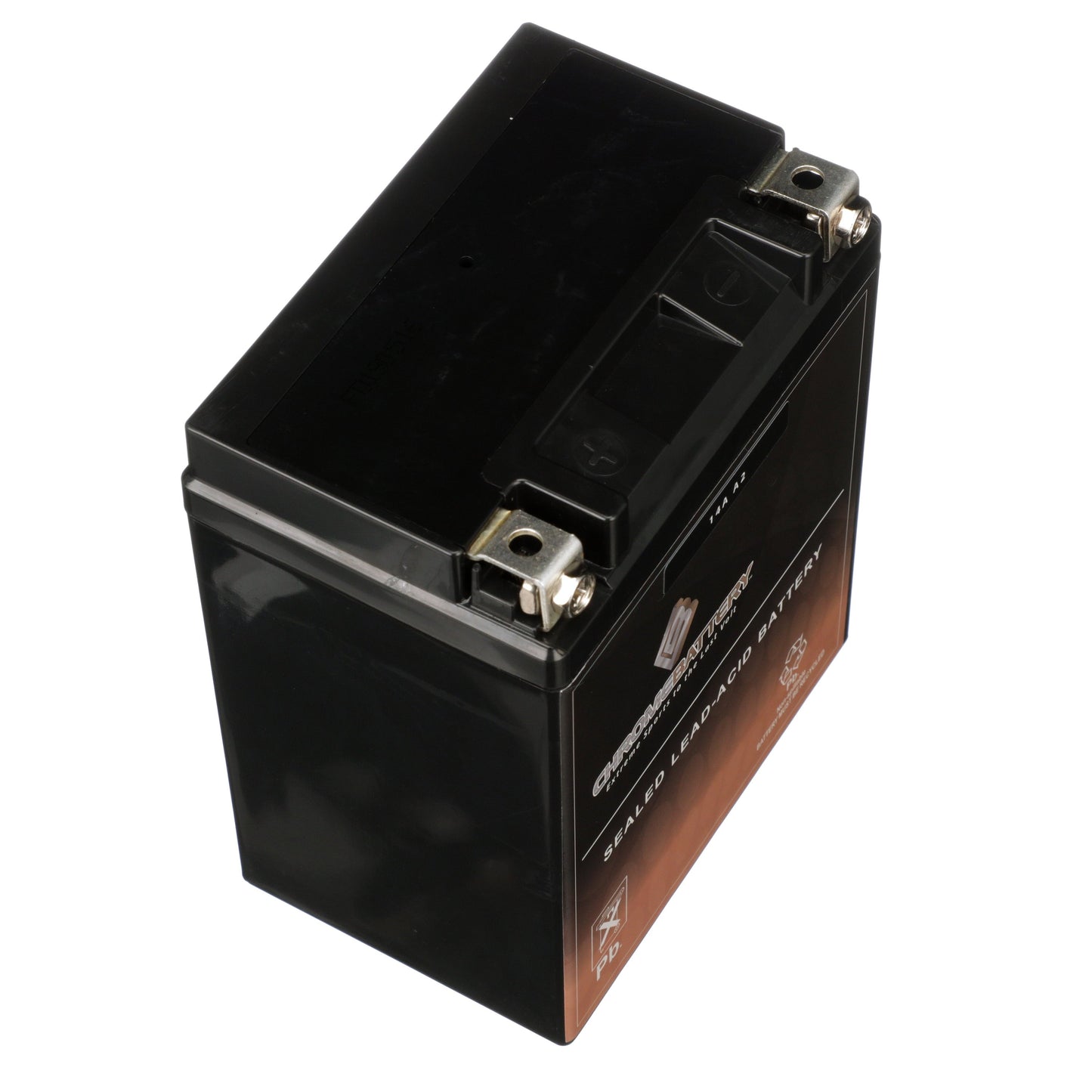 Classic Chrome Battery Yb14A-A2 High Performance - Maintenance Free - Agm Motorcycle Battery