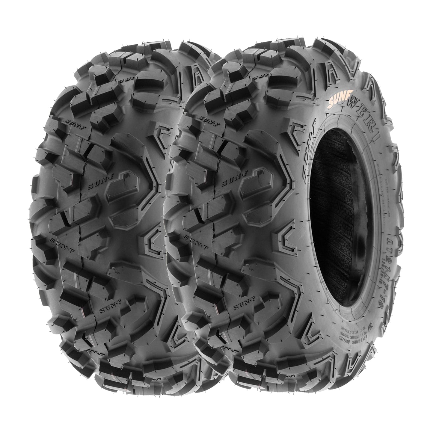 Classic SunF All Terrain ATV UTV Tires 22x7-10 & 20x10-9 6 PR A051 (Complete Full Set of 4)