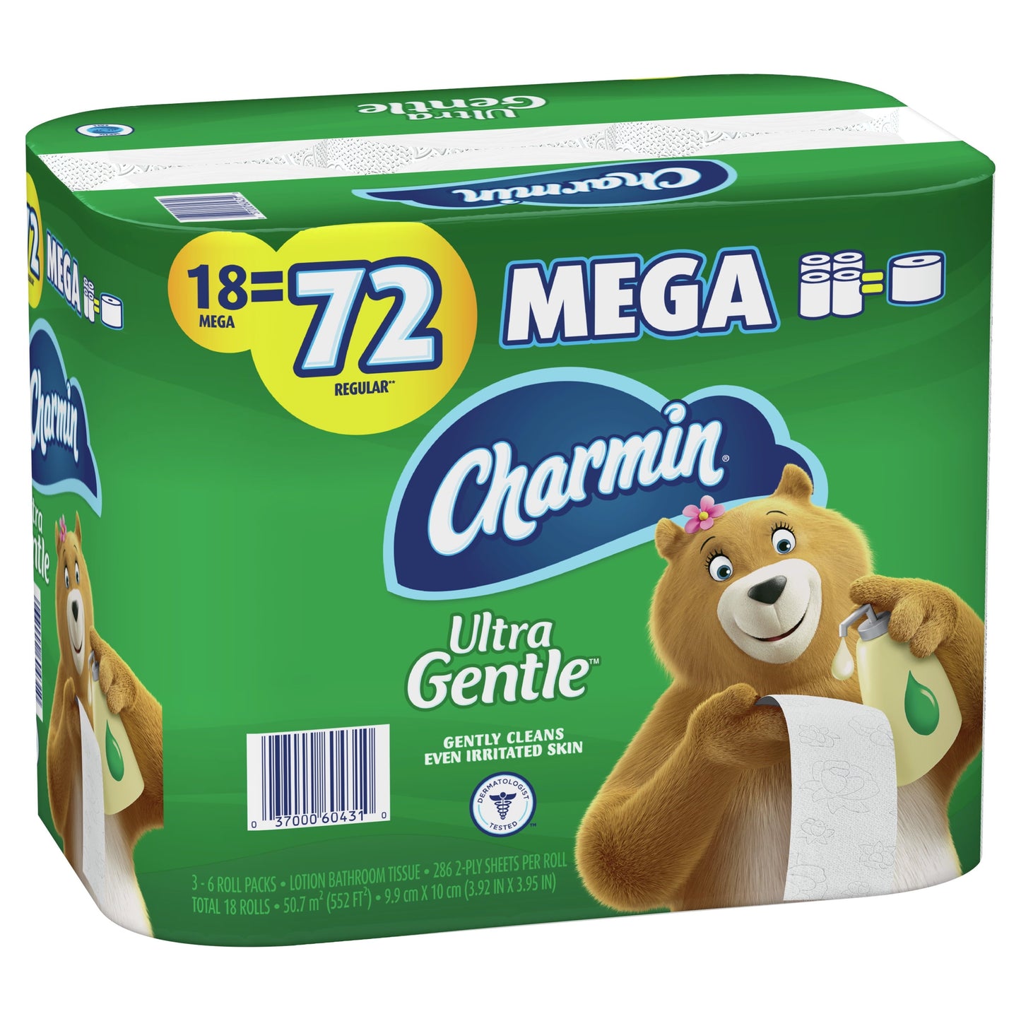 Versatile Charmin Ultra Gentle Toilet Paper, 18 Mega Rolls