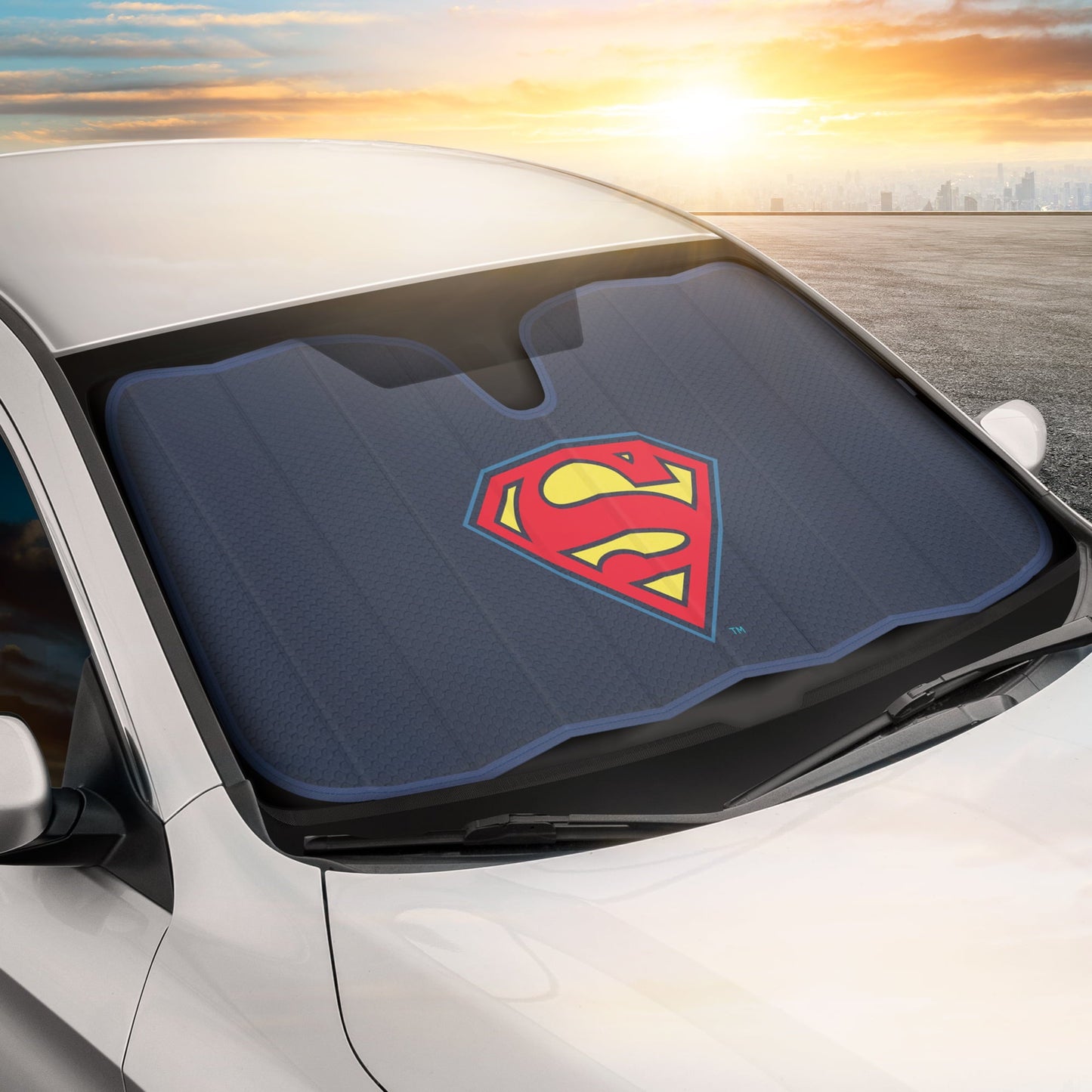 Versatile BDK New Superman 2022 Blue Windshield Sunshade Auto Shade for Car Truck & SUV