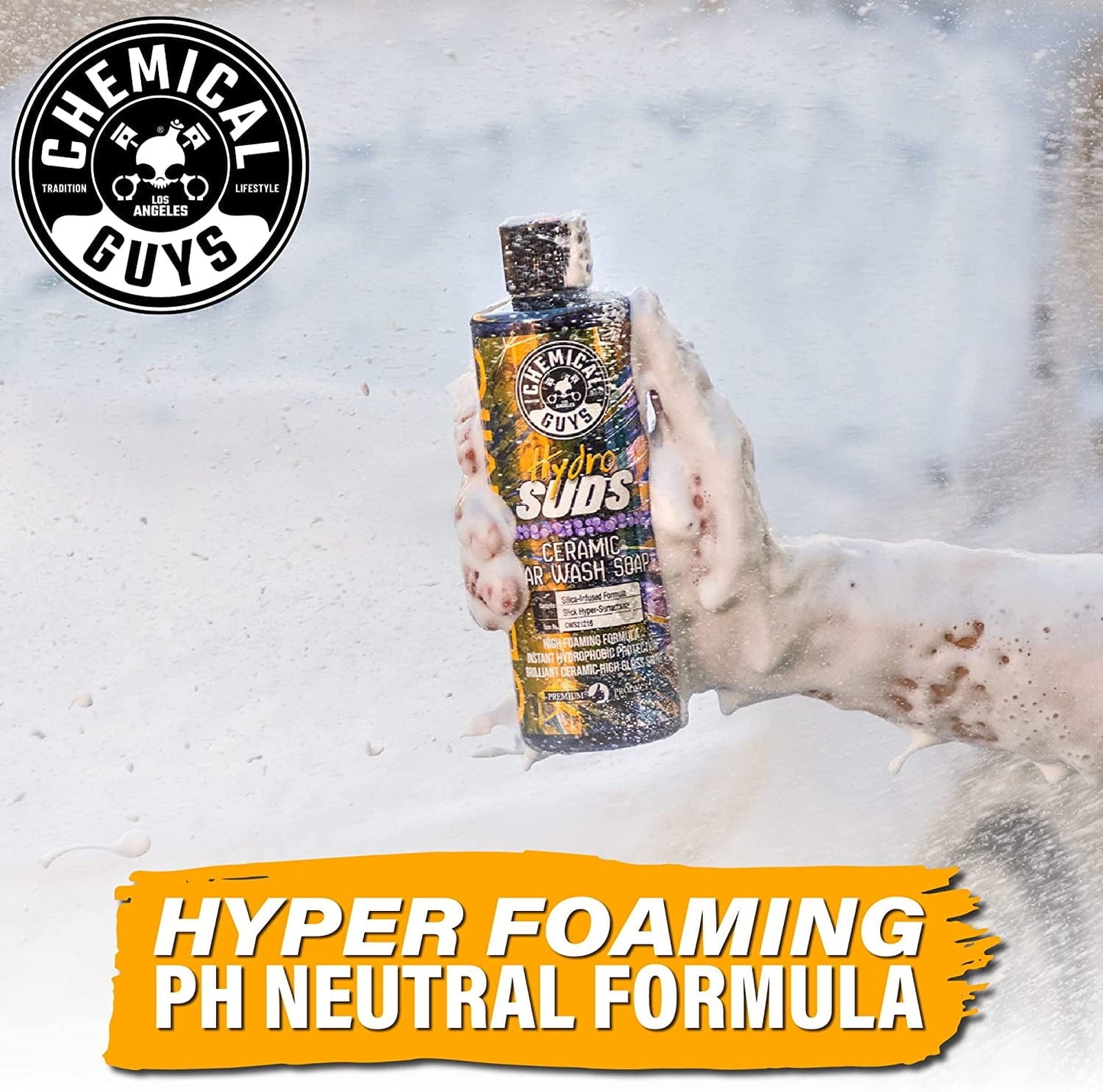 Versatile Chemical Guys Hydrosuds High-Gloss Hyper Foaming SiO2 Ceramic Car Wash Soap