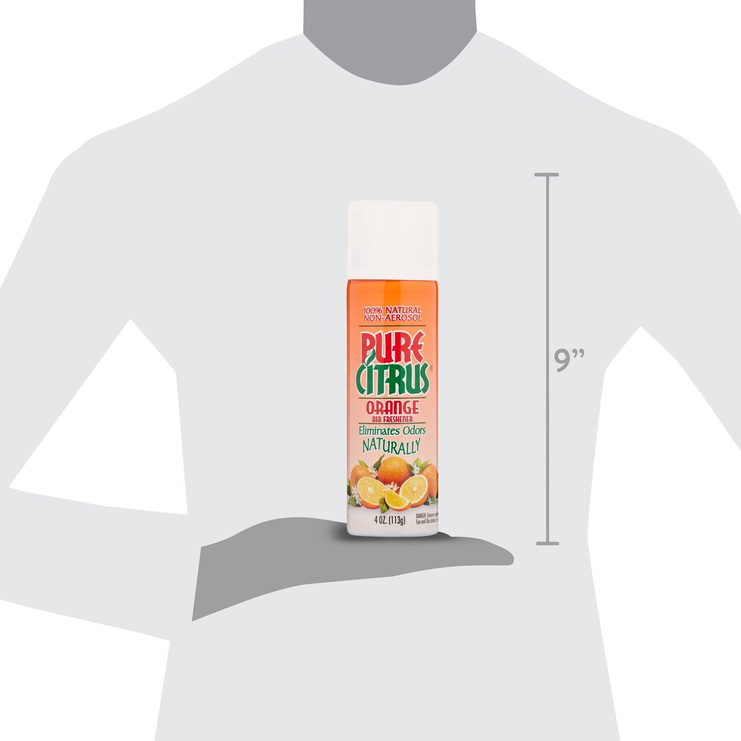 Classic Pure Citrus Orange Air Freshener, 4oz.   Orange  Scented Non-Aerosol Air Freshener.