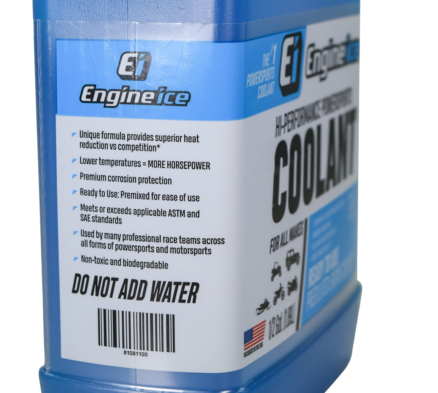 Versatile Engine Ice 1/2 Gal Hi-Performance Non-Toxic TYDS008 Coolant 64oz - 4 Pack