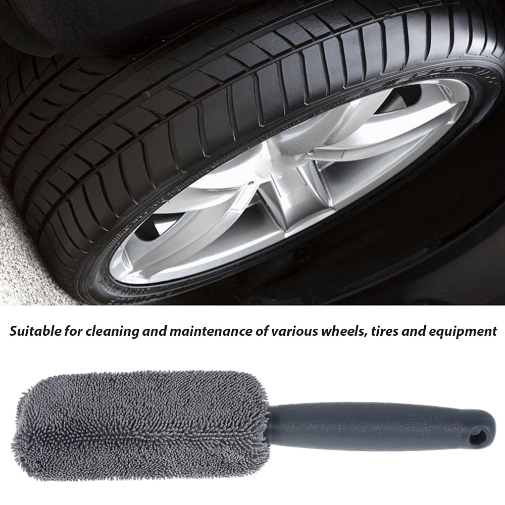 Classic Car Wheel Rim Wash Cleaning Brush Microfiber Tire Duster Cleaner Auto Detailing Washing Tool