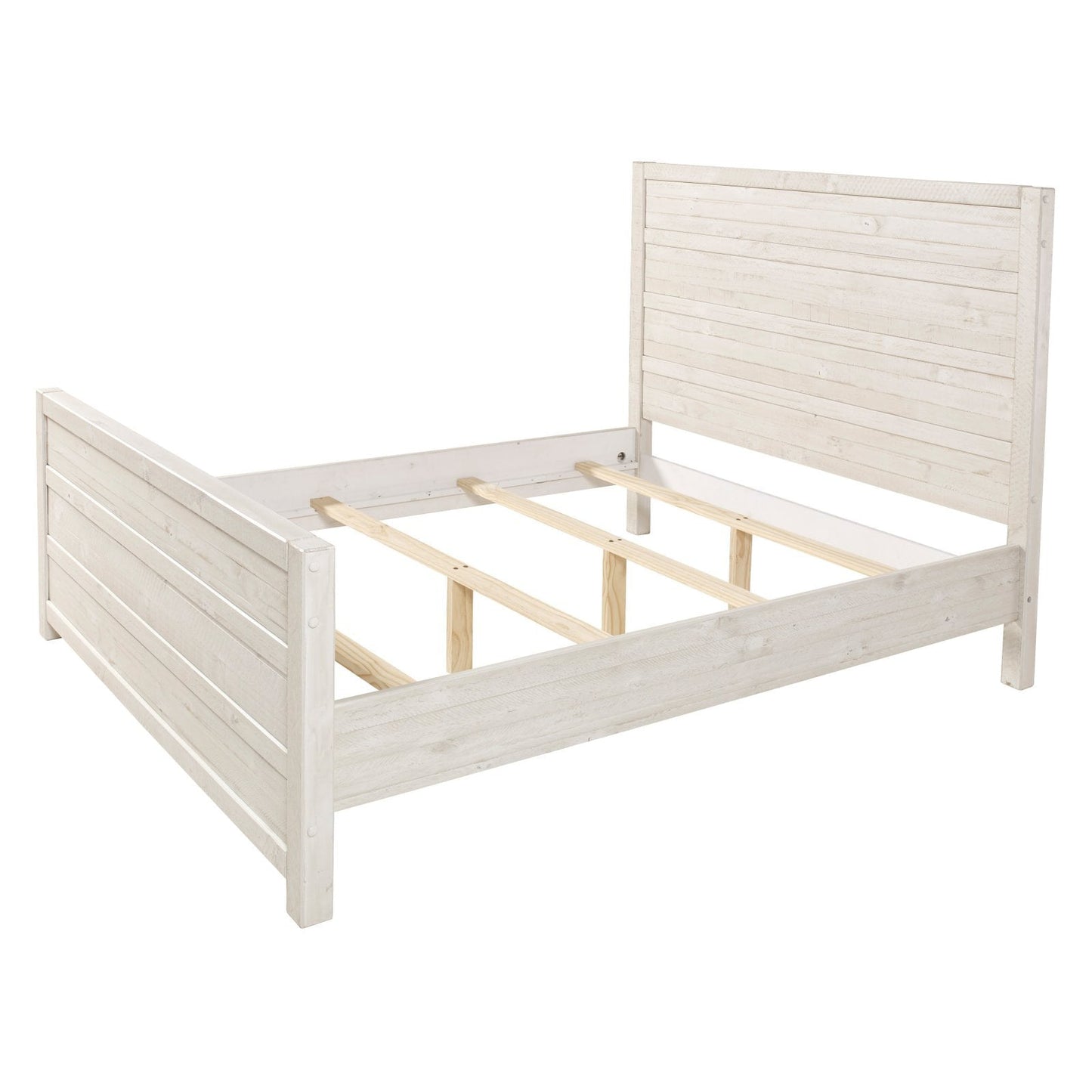 Versatile Carmel Bed - King Size - Antique Walnut Finish