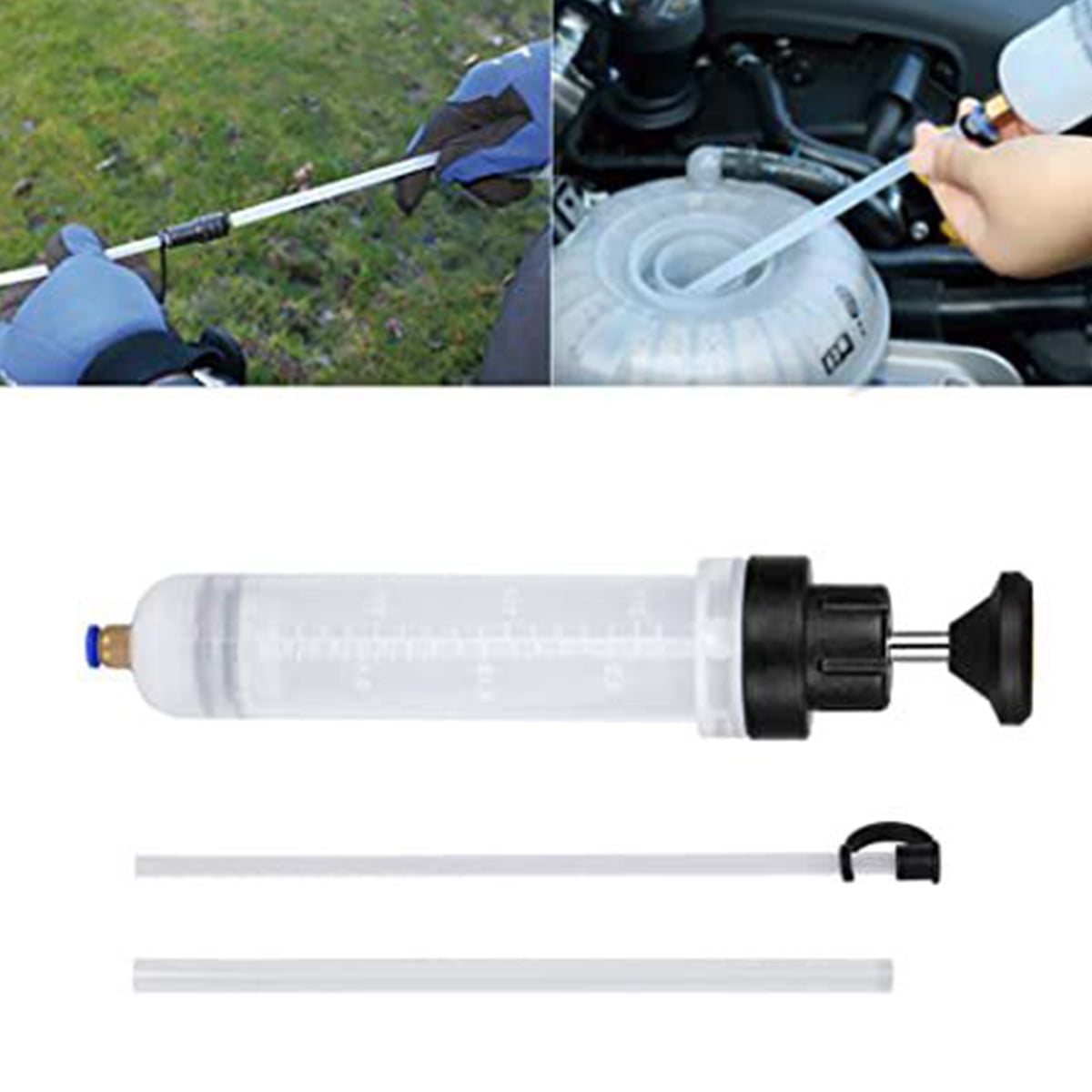 Classic Toorise Car Oil Fluid Extractor 200CC Oil Suction Syringe Auto Air Pump Filling Syringe Bottle Transfer Liquid Extractor Manual Filling Pump for Automobile Fuel Oil Brake Fluid Coolant