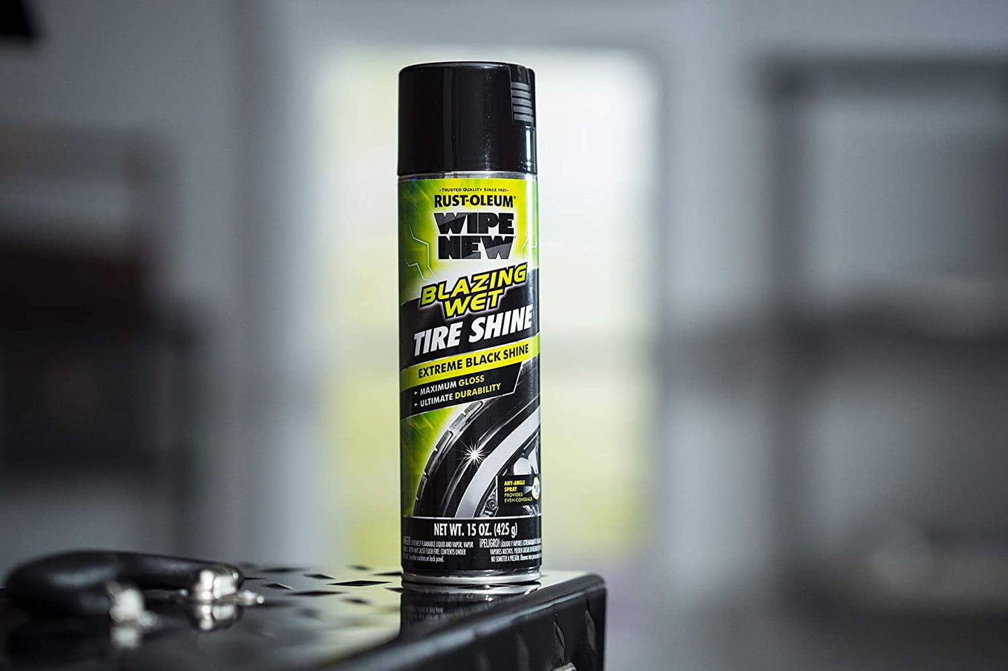 Versatile Wipe New Blazing Wet Tire Shine Long Lasting Wax Spray Look Like New Car High Gloss Tire 15 Fl. Oz.