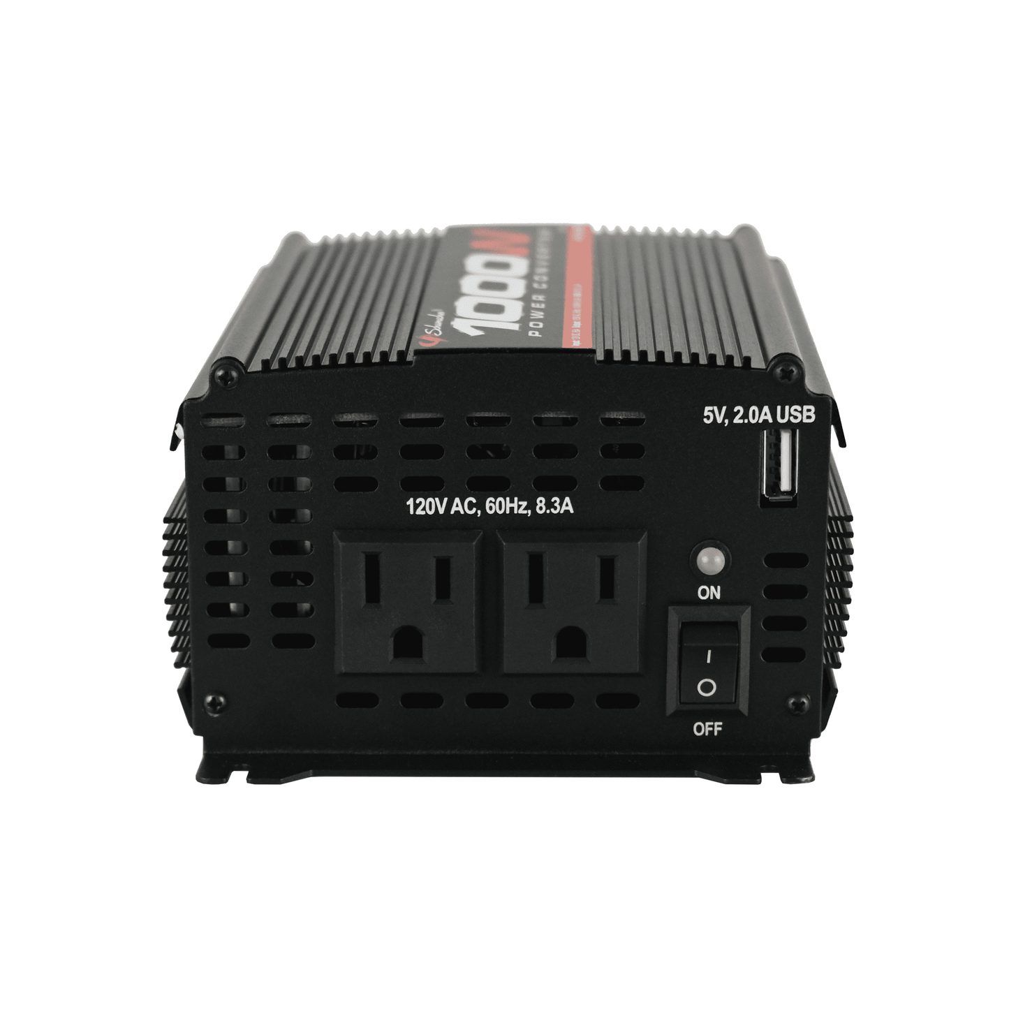 Versatile Schumacher 1000 Continuous Watt/2000 Peak Watt Power Inverter â Convert 12V DC Power to 120V AC Household Power