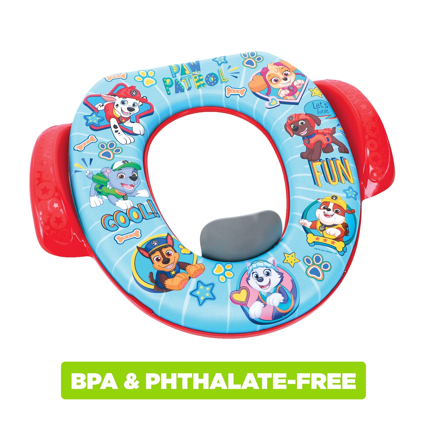 Classic Nickelodeon PAW Patrol "Let's Have Fun" Soft Potty Seat with Potty Hook