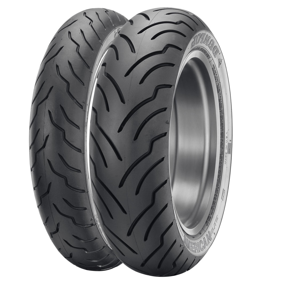 Classic Dunlop American Elite Front Motorcycle Tire 130/80B-17 (65H) Black Wall