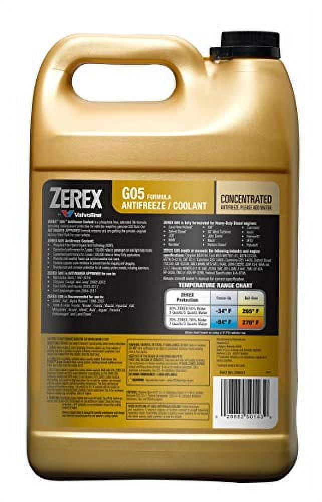 Versatile Zerex G05 Phosphate Free Antifreeze / Coolant Concentrate 1 GA