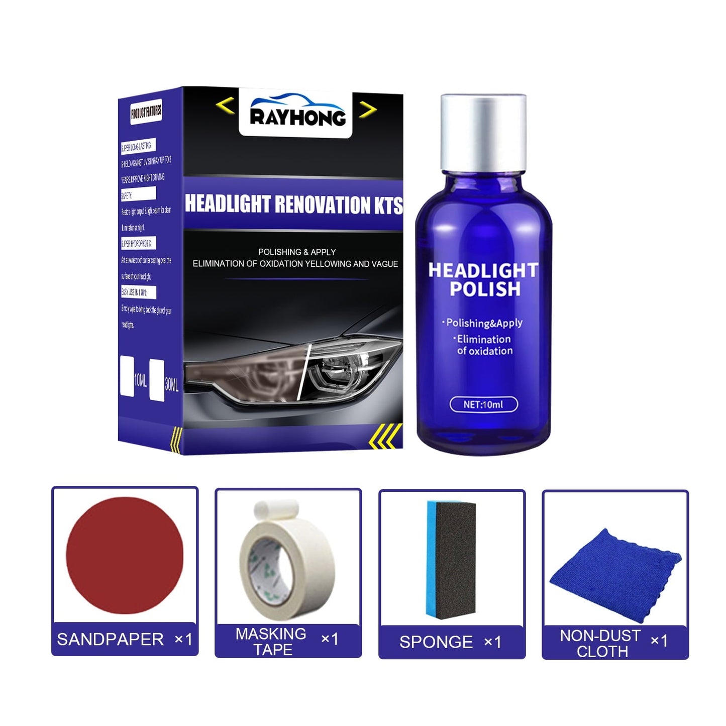 Classic Quick Headlight Clear Coat, Cleans and Prevents Lens Yellowing