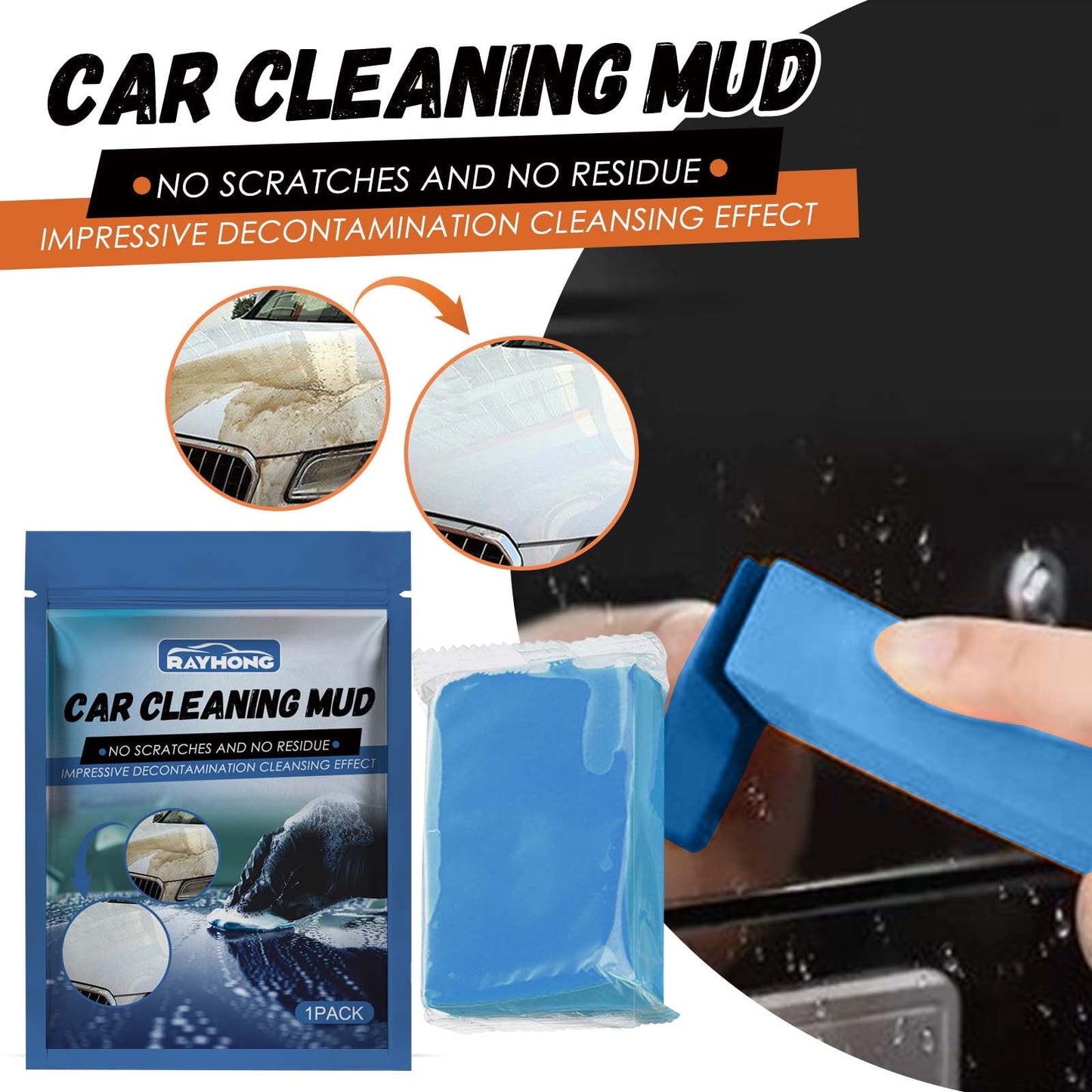 Classic Car Clay Bar Auto Detailing Magic Clay Bar Cleaner for Car Wash Car Detailing Cleanï¼Grade Clay Bars Detailing Magic Clay Bar Cleaner Auto Wash Bars with Washing