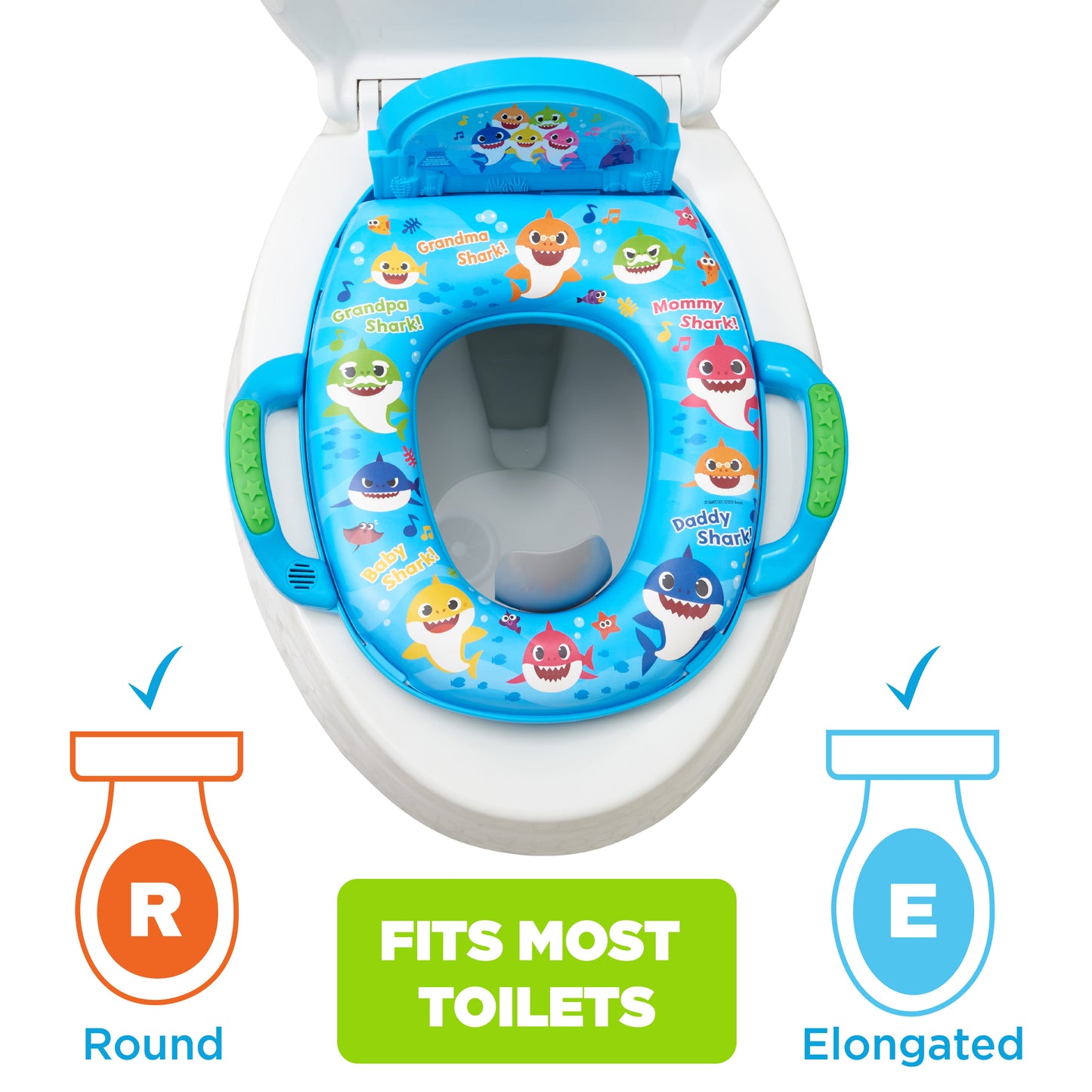 Versatile Baby Shark "Fintastic" Deluxe Potty Seat with Sound