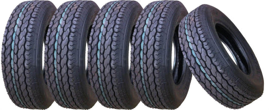 Classic Free Country New Trailer Tire ST205/75D15 2057515 15" F78-15 Bias 6PR 11021, Set 5