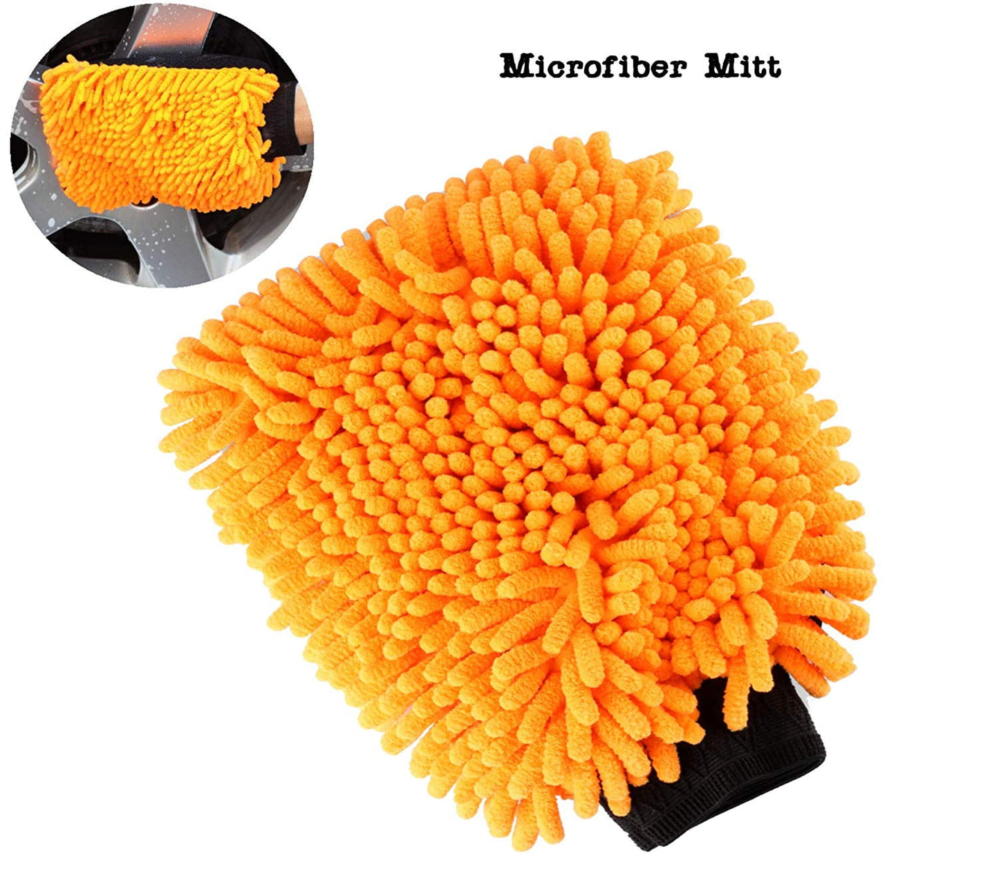 Versatile Scrubit Car Cleaning Tools Kit by Scrub it- squeegee Car Wash Brush, Wheel Brush, Microfiber Wash Mitt and Cloth - For Your Next Vehicle Wash and Wax with our 6 Pc Cleaning Accessories