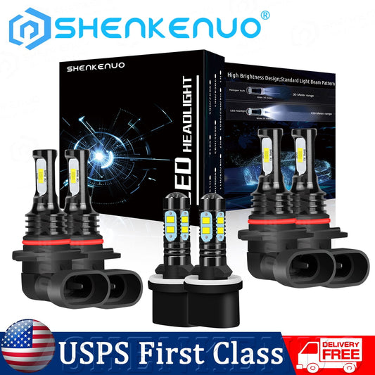 Versatile 6K LED Headlight+Fog Light Bulbs For GMC Sierra 1500 2500HD 1999 2000 2001 2002