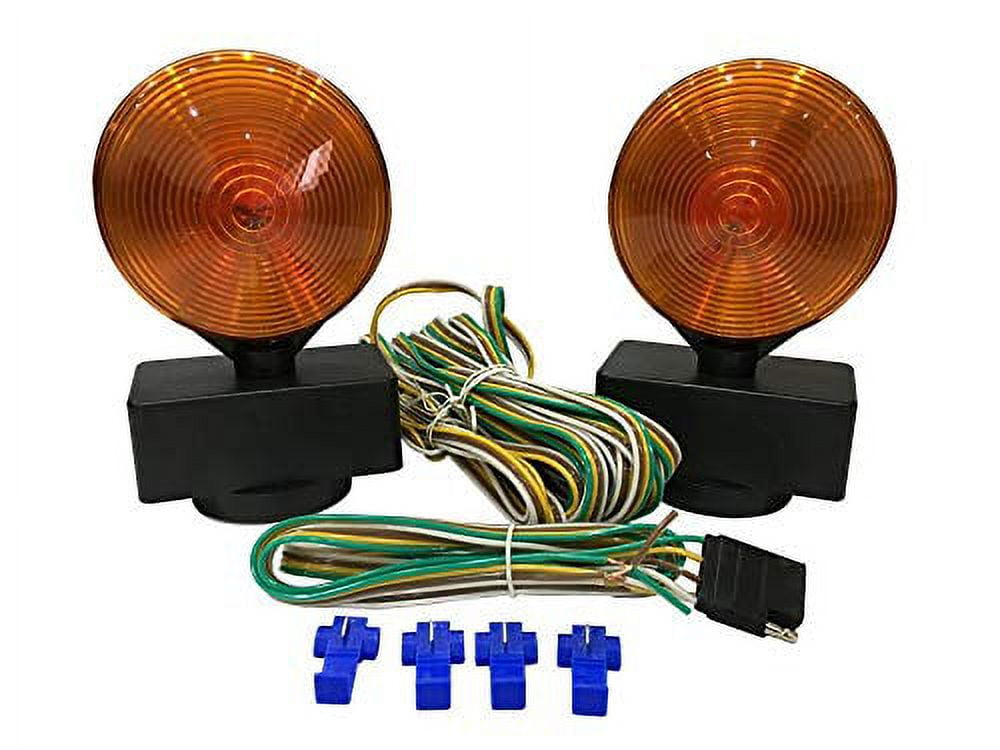 Classic MaxxHaul 80778 - 12V Magnetic Towing Light Kit - Dual Sided for RV, Boat, Trailer and More - DOT Approved