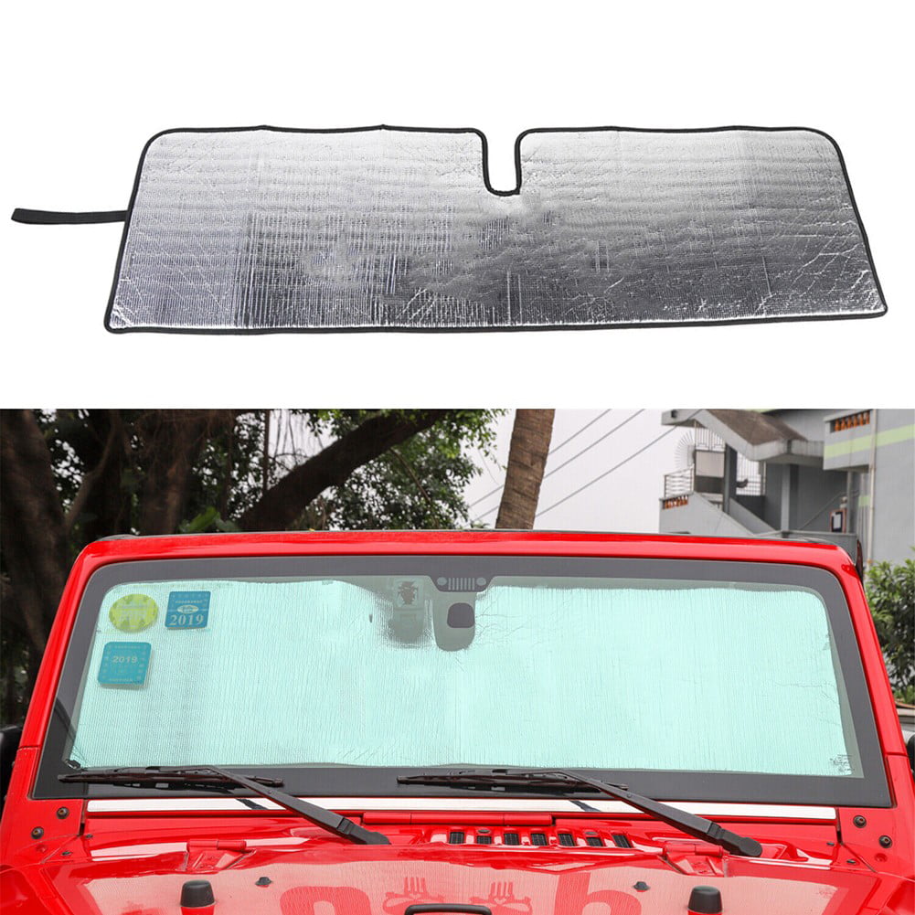 Versatile For Jeep Wrangler JK 2007-2018 Sunshade 2/4 Door Windshield UV Heat Insulation