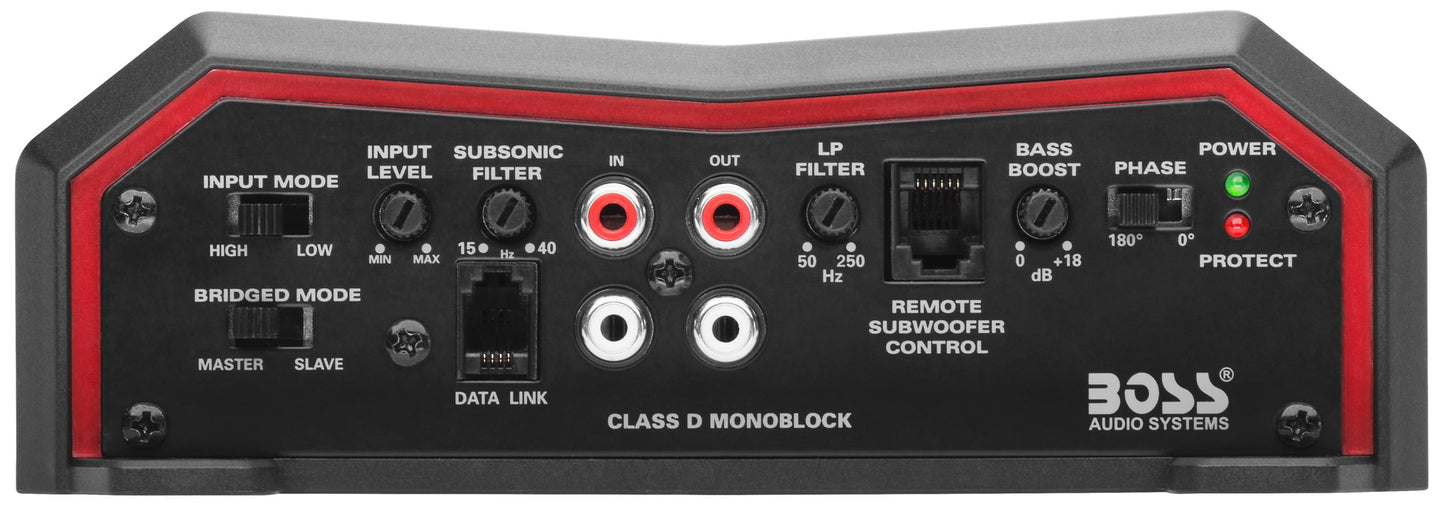 Classic BOSS Audio Systems BE4000D Elite Series Car Audio Amplifier - 4000 High Output, Class D, Monoblock, 1/8 Ohm, High/Low Level Inputs, Low Pass Crossover, Hook Up To Stereo and Subwoofer