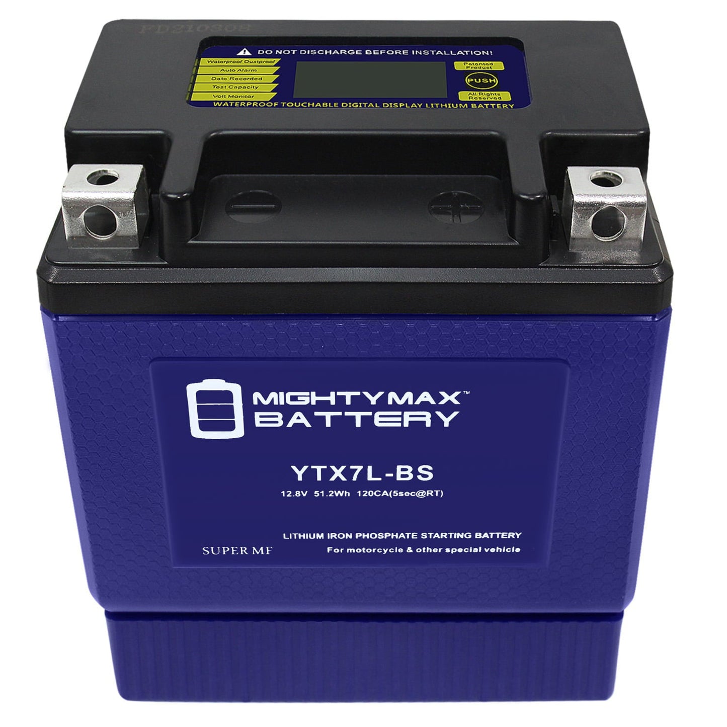 Versatile YTX7L-BS Lithium Battery Replacement for SealedAGM Motorcycle Battery