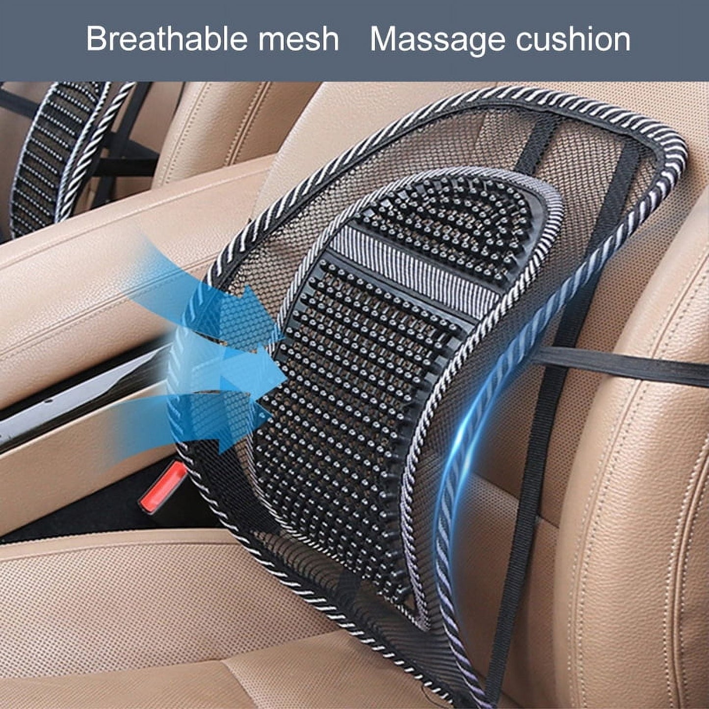 Versatile Lumbar Mesh Support for Home Office Chair or Car Seat Breathable Comfortable Back Support Lumbar Support Cushion