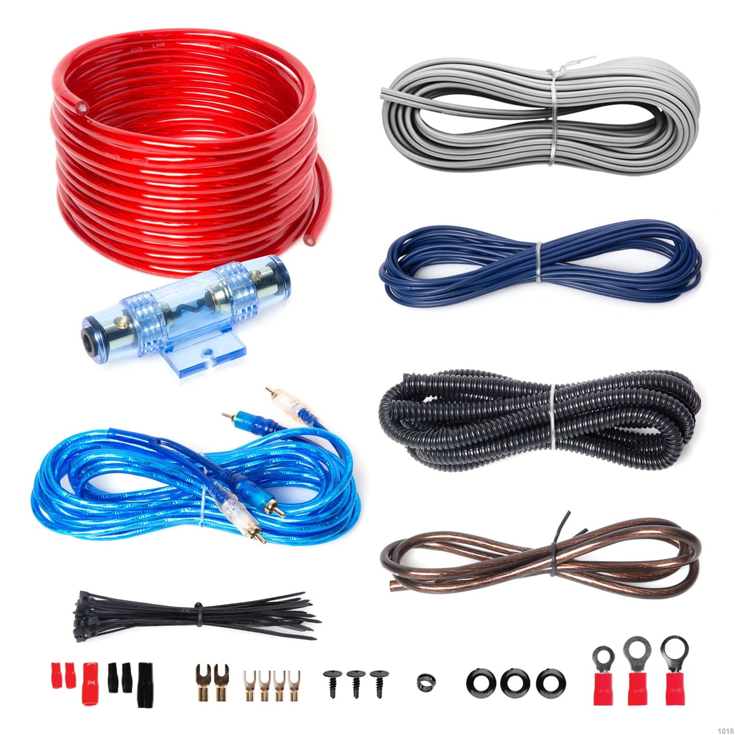 Versatile BOSS Audio Systems KIT2 8 Gauge Amp Installation Wiring Kit - A Car Amplifier Wiring Kit Makes Wire Connections and Brings Power to Your Radio, Subwoofers and Speakers