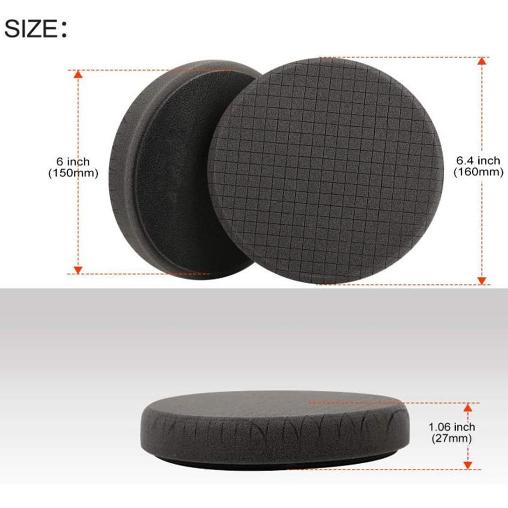 Versatile ICOCO 5pcs Buffing Polishing Pads 6 Inch Backing Plate Compound Buffing Sponge Pads Car Detailing Foam Sponge Tool