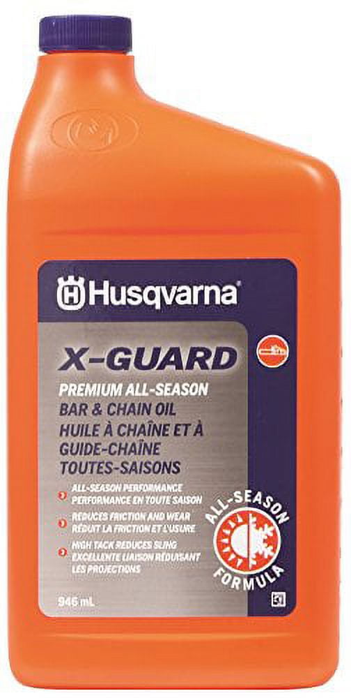 Classic Husqvarna X-Guard Bar and Chain Oil 32 oz.