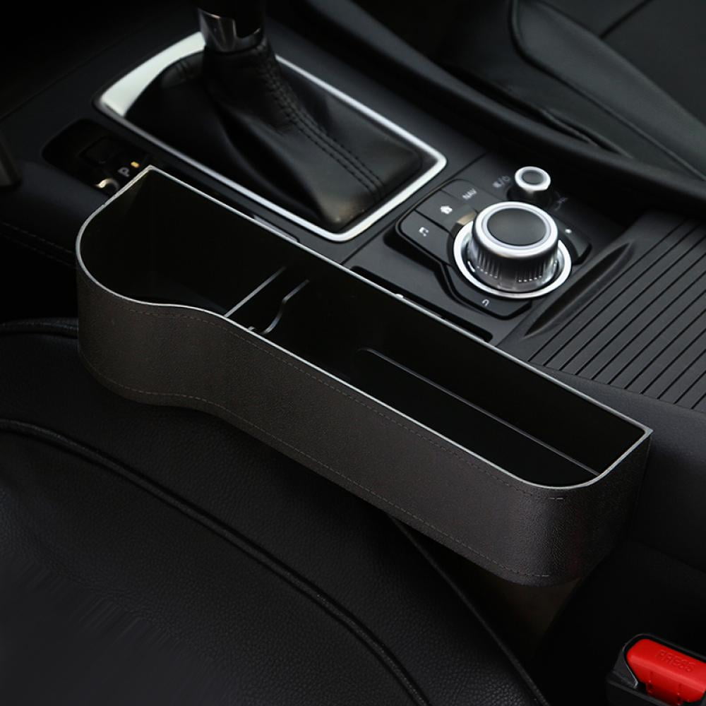 Classic Car Seat Storage Pockets Box, Console Side Organizer, Auto Seat Gap Filler, Front Seat Organizer Stowing Tidying for Phone, Keys, Cards, Cigarette, Wallets, Sunglasses