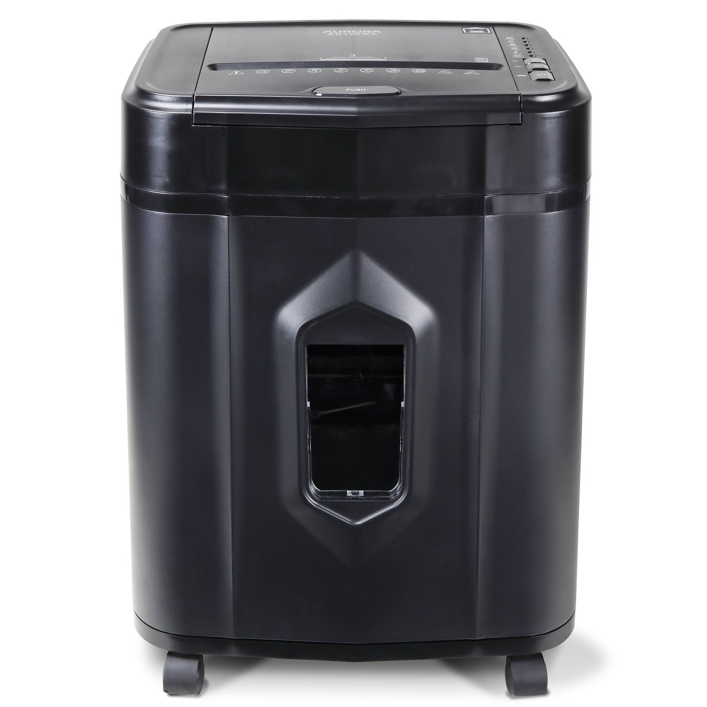 Versatile Aurora GB 120-Sheet Auto Feed Micro-Cut Paper Shredder with Pullout Basket