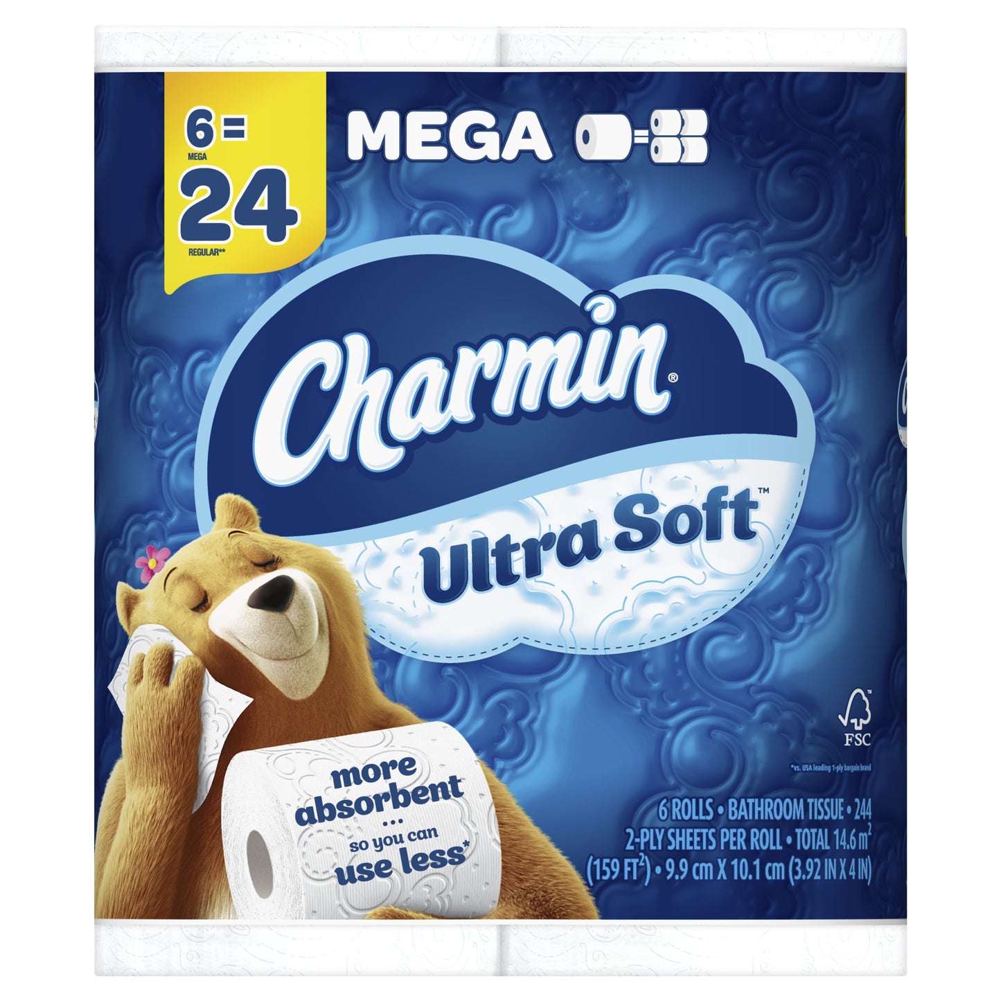 Versatile Charmin Ultra Soft Toilet Paper, 6 Mega Rolls