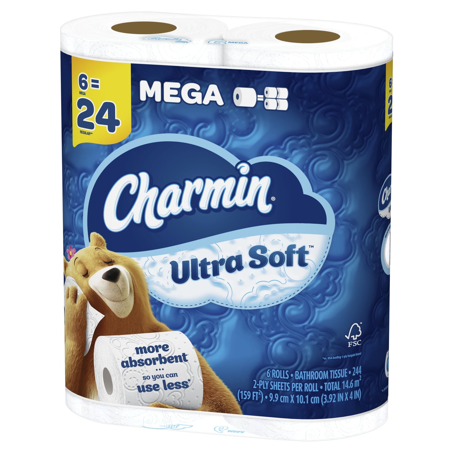 Versatile Charmin Ultra Soft Toilet Paper, 6 Mega Rolls