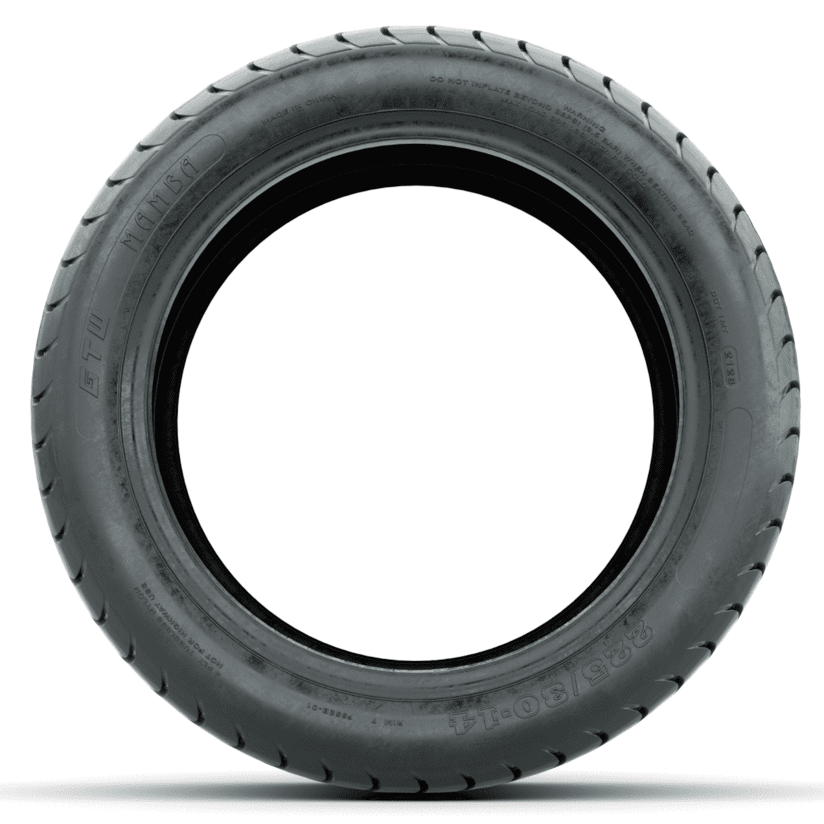 Classic GTW Mamba 225/30-14 Street Tire for Golf Cart - Lift Required - 21" OD | 4-Ply