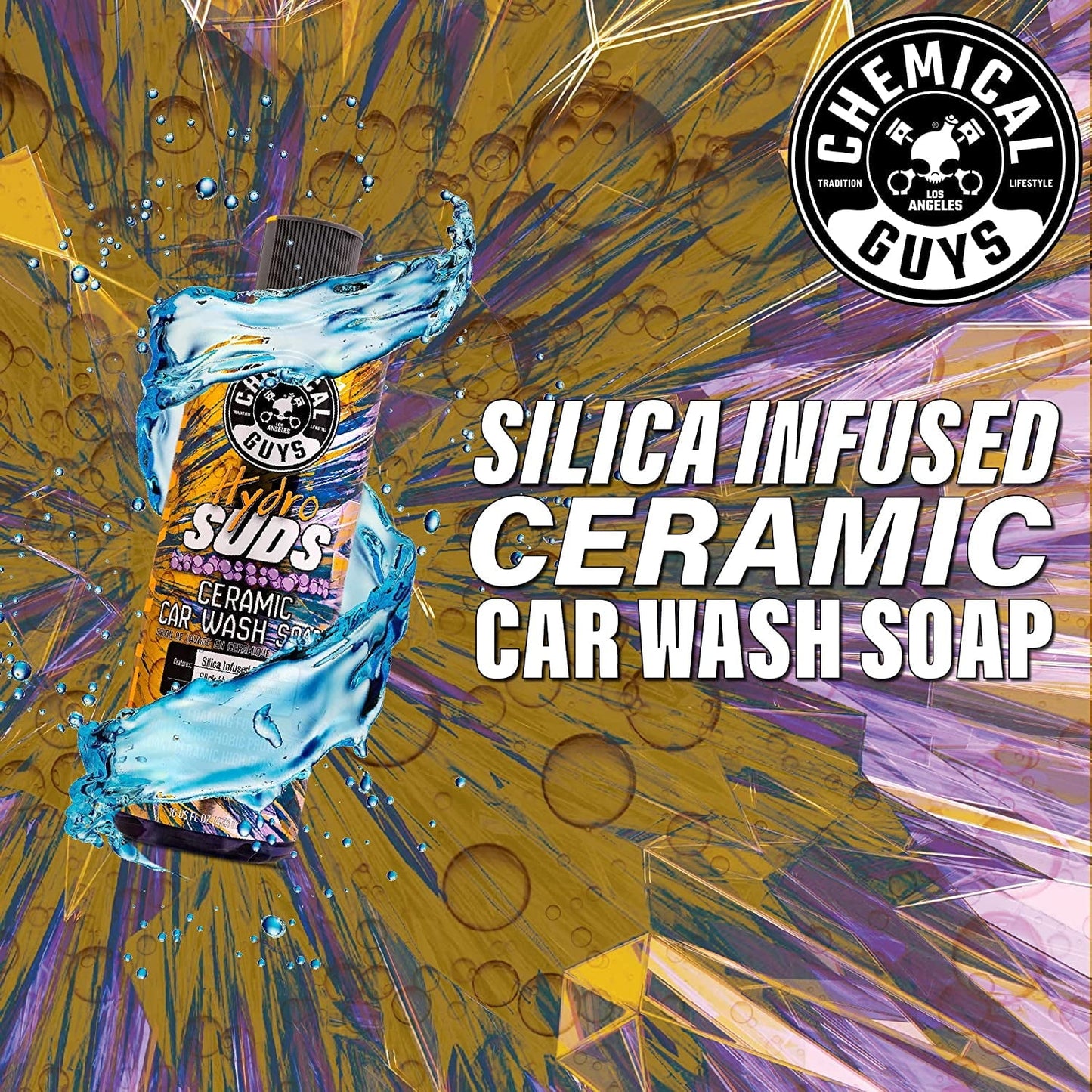 Versatile Chemical Guys Hydrosuds High-Gloss Hyper Foaming SiO2 Ceramic Car Wash Soap