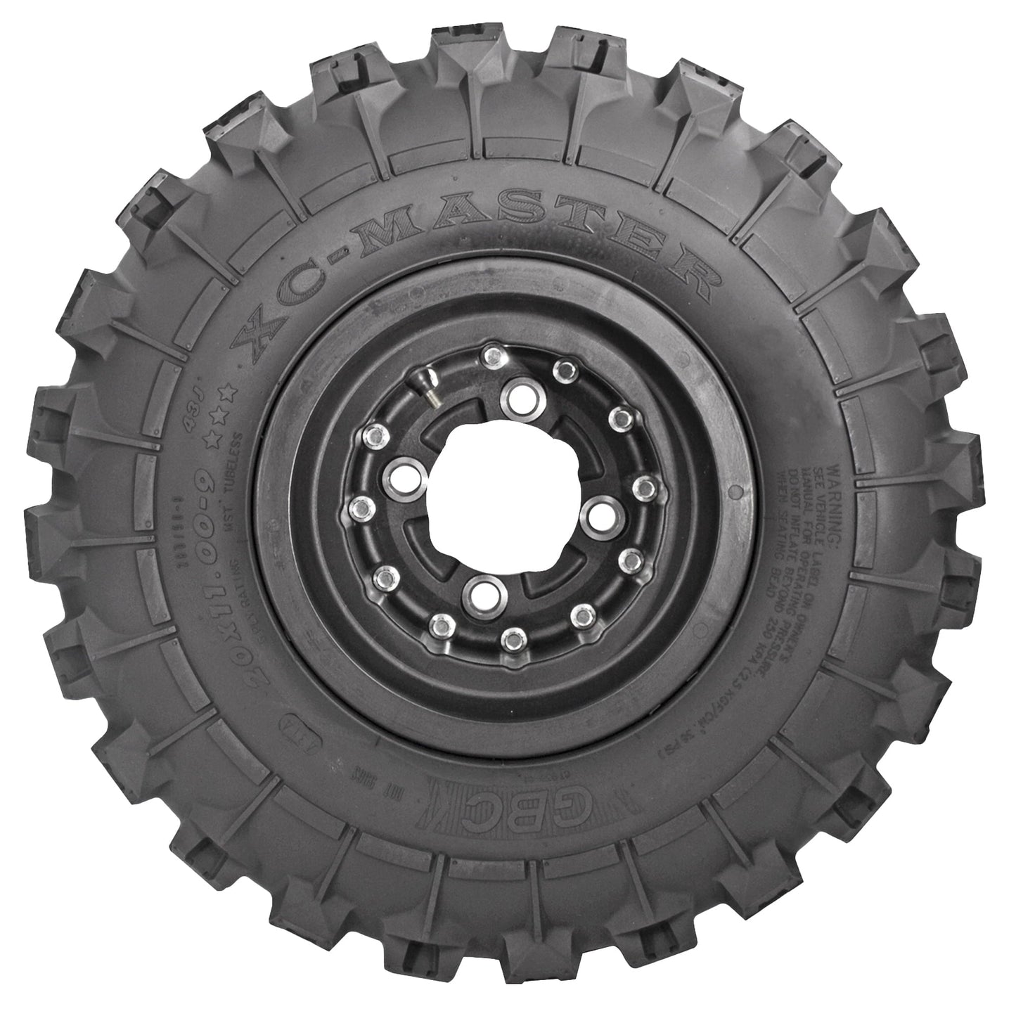 Classic GBC XC-Master 20x11-10 6-PLY Rated Rear ATV Tire, Cross-Country All-Terrain Tire