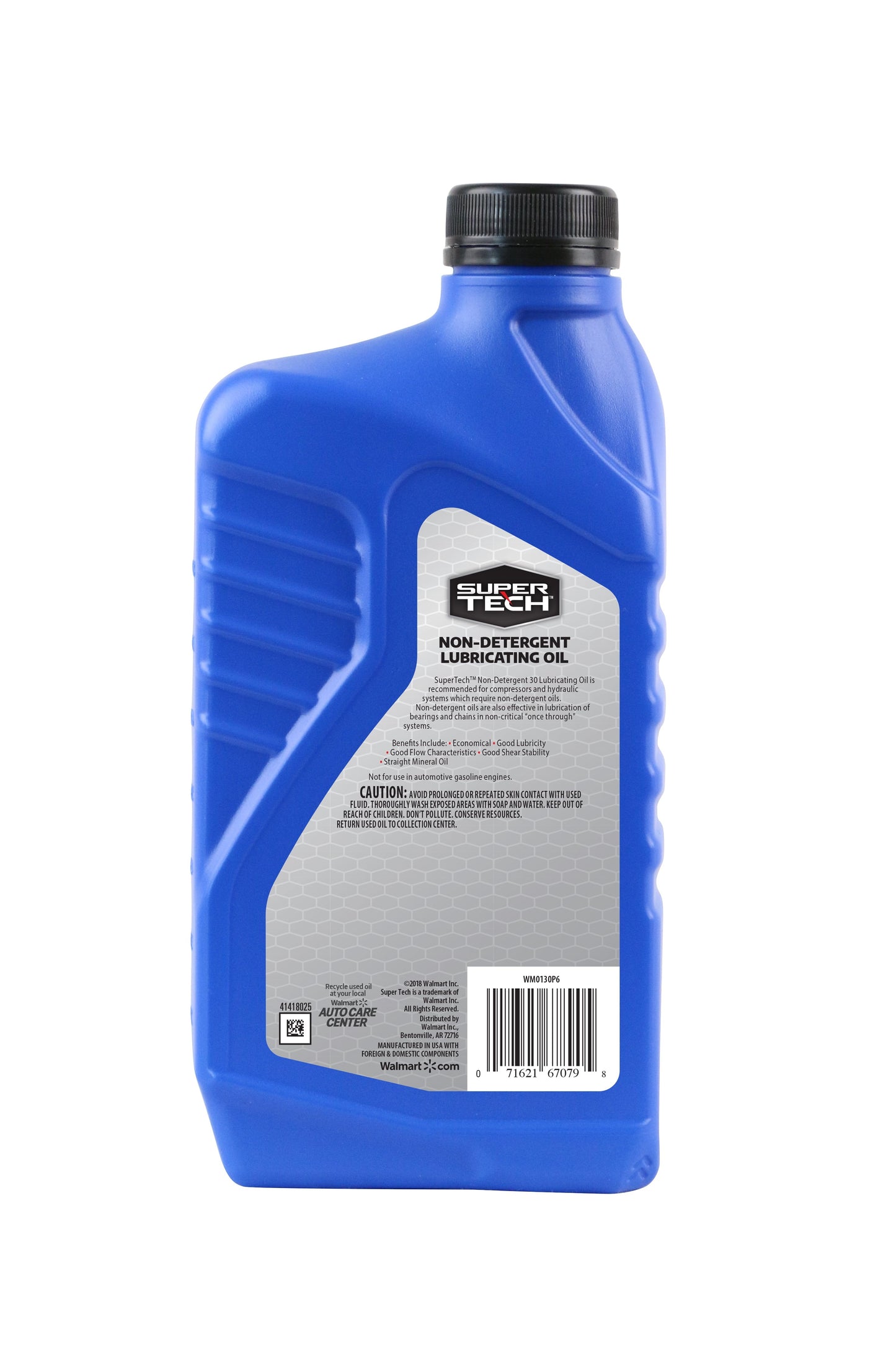 Versatile Super Tech Non-Detergent SAE 30W Lubricating Oil, 1 Quart